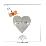 لیزر نقره forever روی طرح قلب